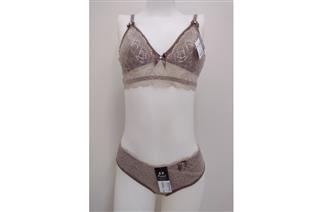 Conjunto Fio Renda Bicolor S/ Bojo Chocostanho 